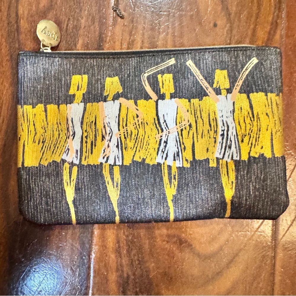 Elegant Black and Yellow Clutch